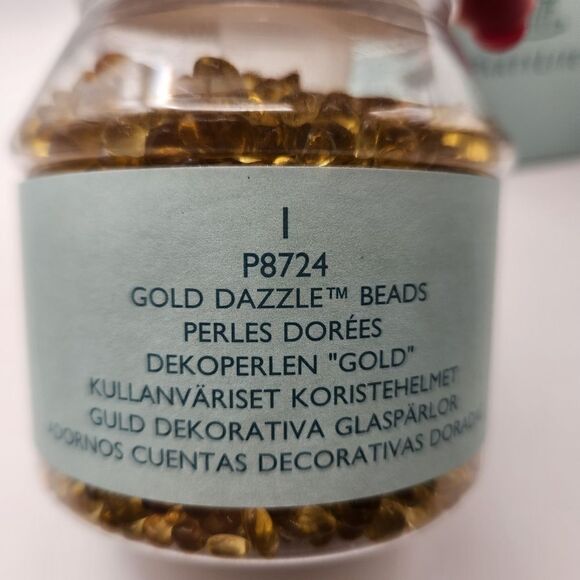 PartyLite Gold Dazzle Beads Candle Decorative Beads P8724 - Picture 2 of 6
